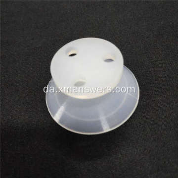 Custom klar gummi silikone sugekop med kroge